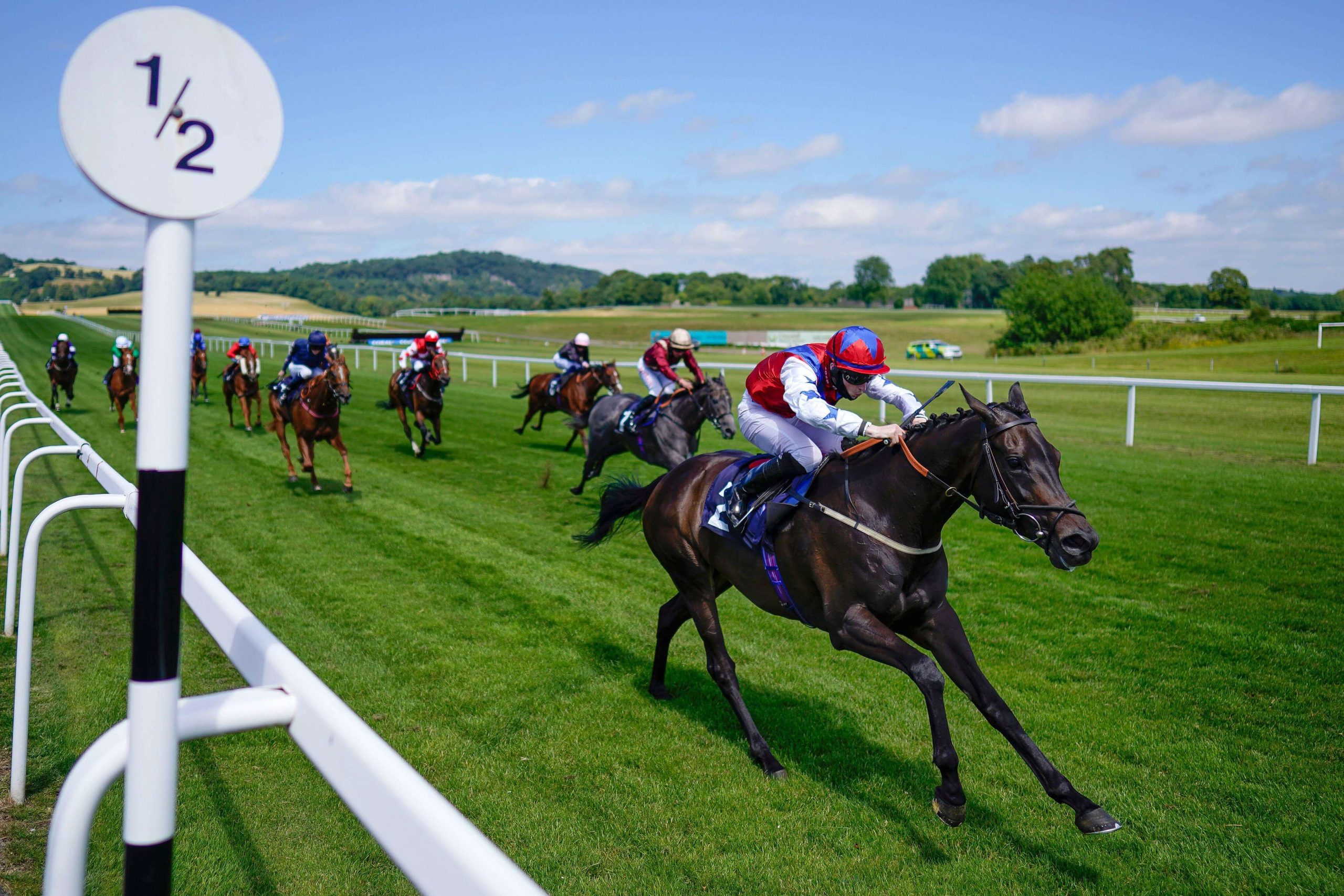 Dylan Hogan riding Zulu Girl win The Zest Recycle Supporting Chepstow Racecourse Fillies' Handicap at Chepstow Racecourse.