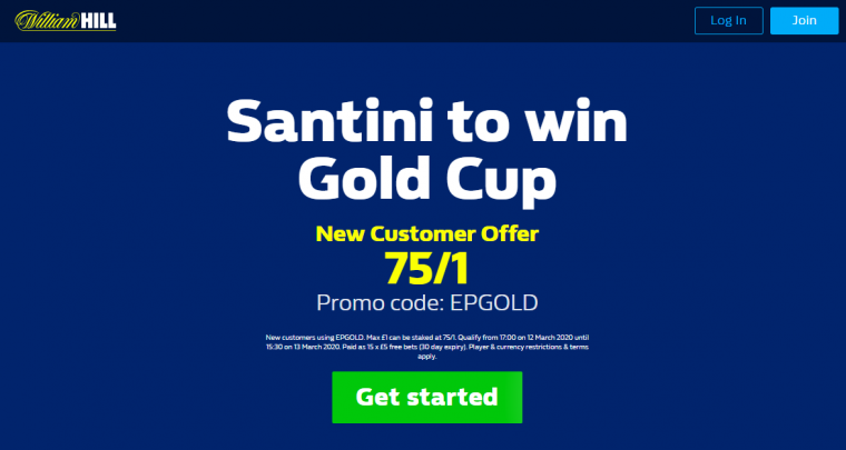 William Hill Santini Price Boost