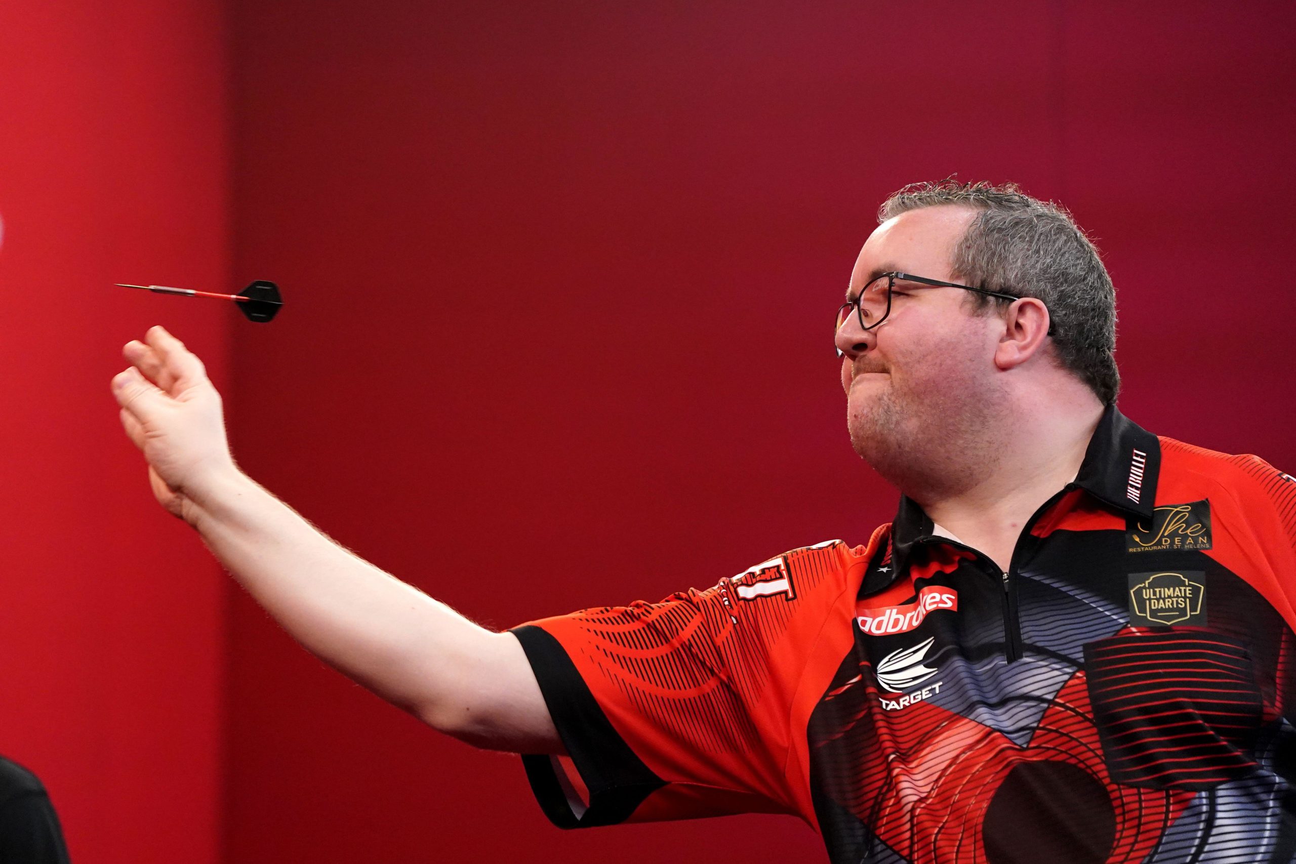 Stephen Bunting during day one of the Ladbrokes Masters 2021 tournament at the Marshall Arena, Milton Keynes. Picture date: Friday January 29, 2021.